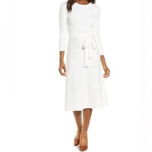 Eliza J Fit and Flare Sweater Dress